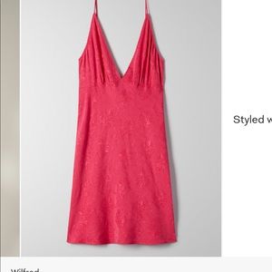 Aritzia Wilfred Prose dress in fuschia